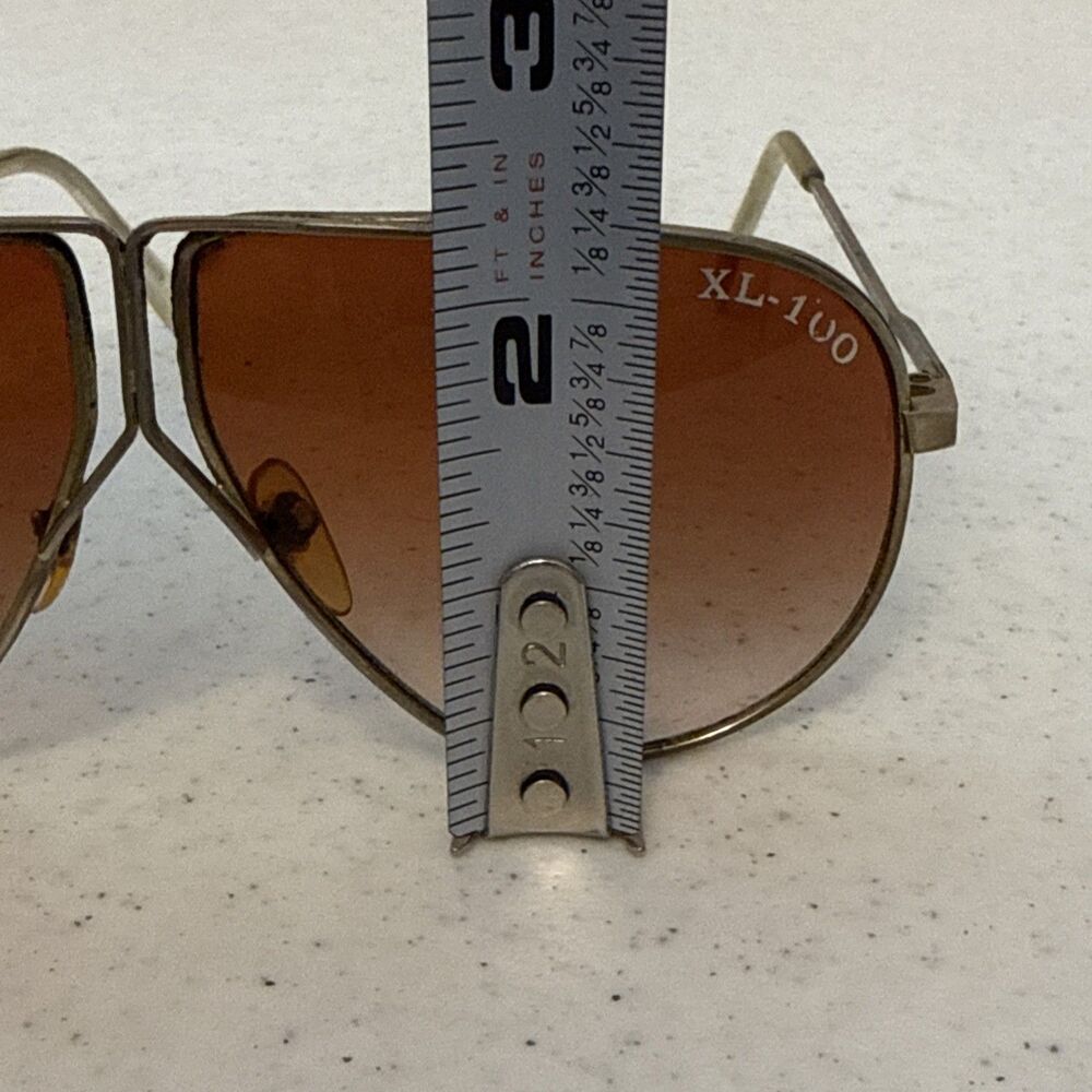 Vtg ROC XL-100 Aviator Sunglasses Frame Rose Teardrop Porsche Carrera Design - Picture 13 of 14